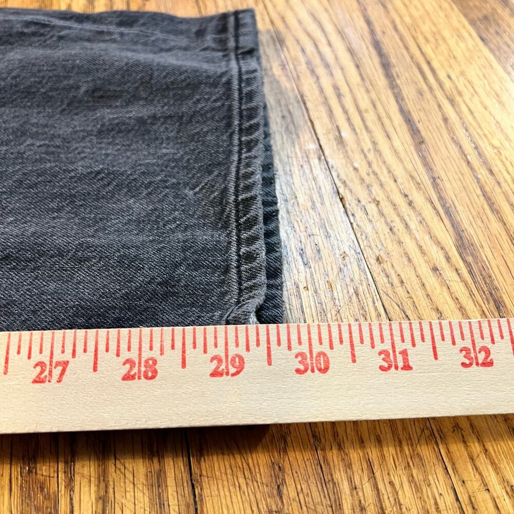 American Eagle Jeans Womens 6 Short Faded Black 90s So Stout Straight Pants - Picture 10 of 11